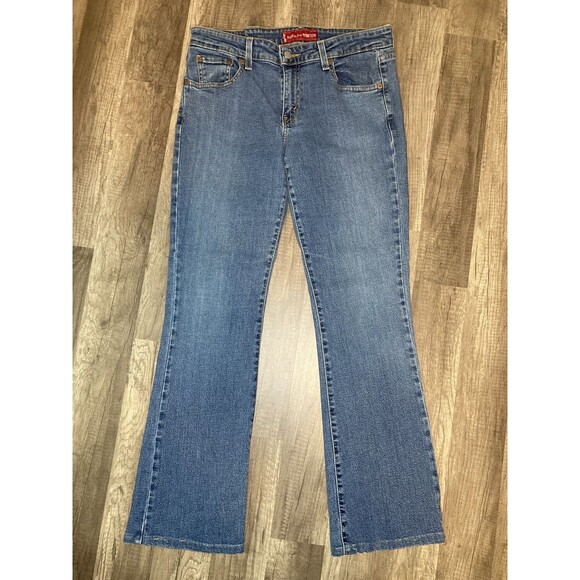 Vtg Y2K Levi's 518 Jeans 9M JR Superlow Stretch Boot Cut Women's Denim 31x30.5 - Picture 4 of 12